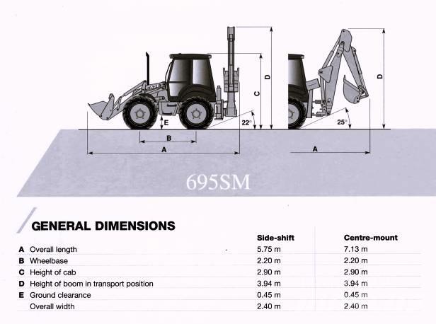 CASE 695 SM Gumikerekes kotrók