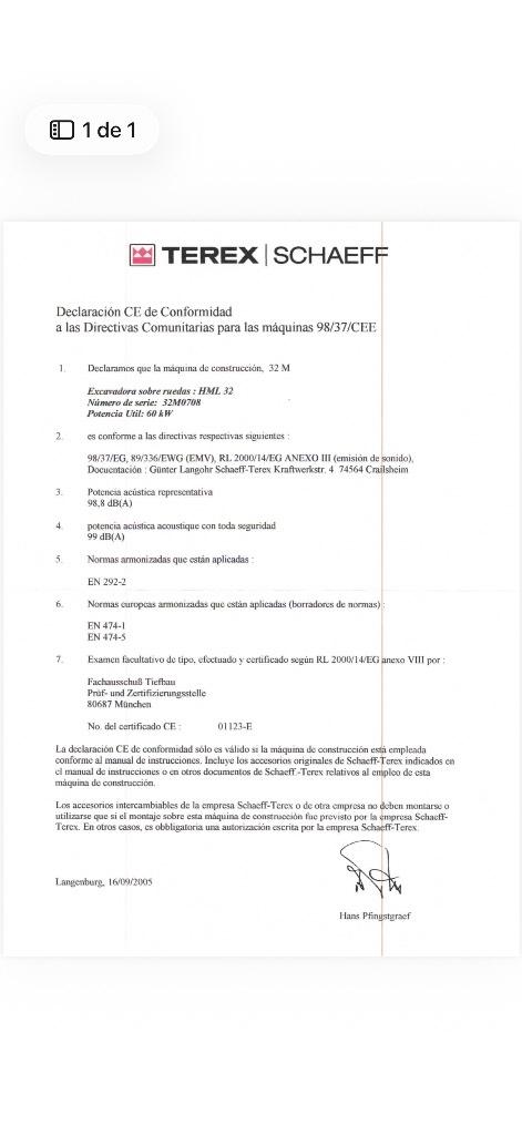 Terex HML 32 Gumikerekes kotrók