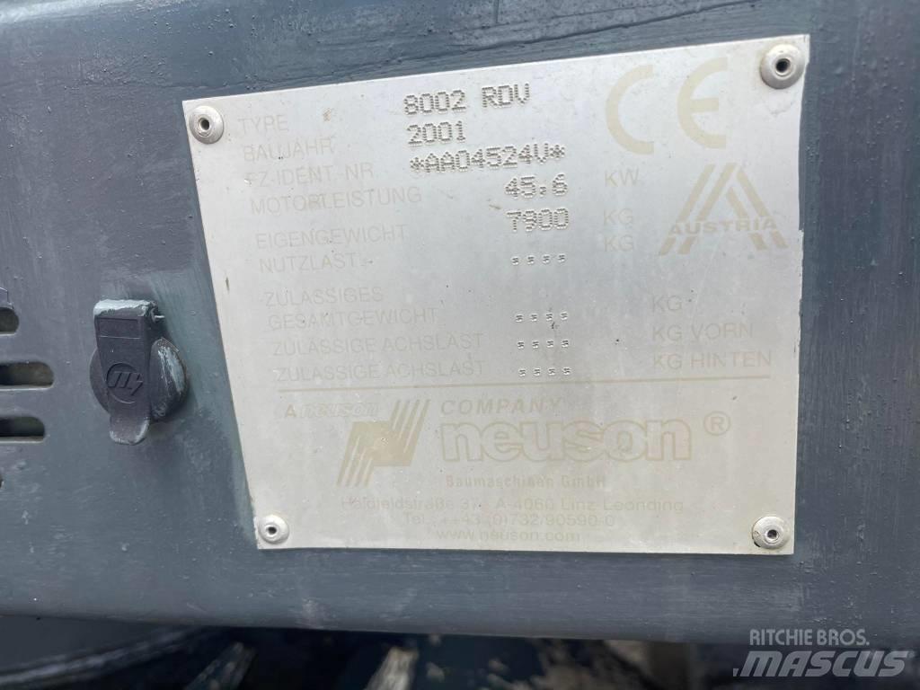 Neuson 8002 RDU Lánctalpas kotrók