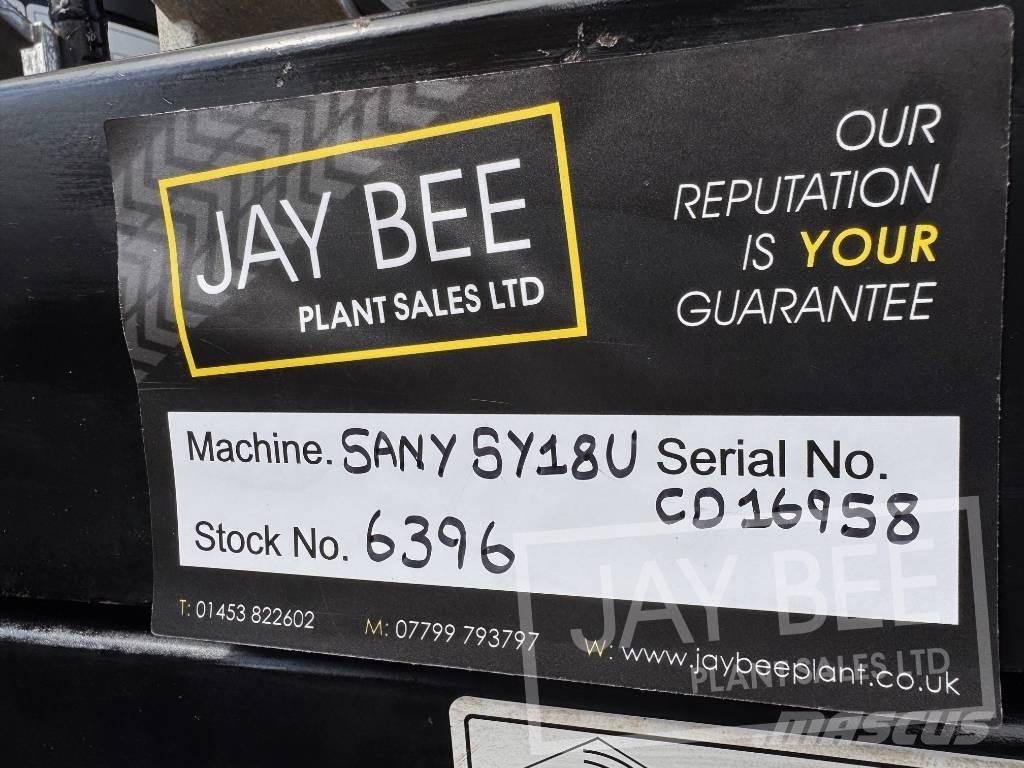 Sany SY18U Mini kotrók < 7t