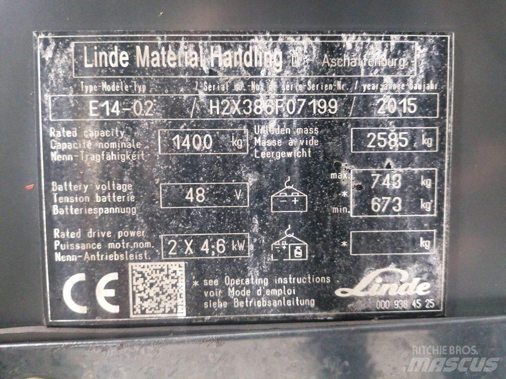 Linde E14-02 Elektromos targoncák