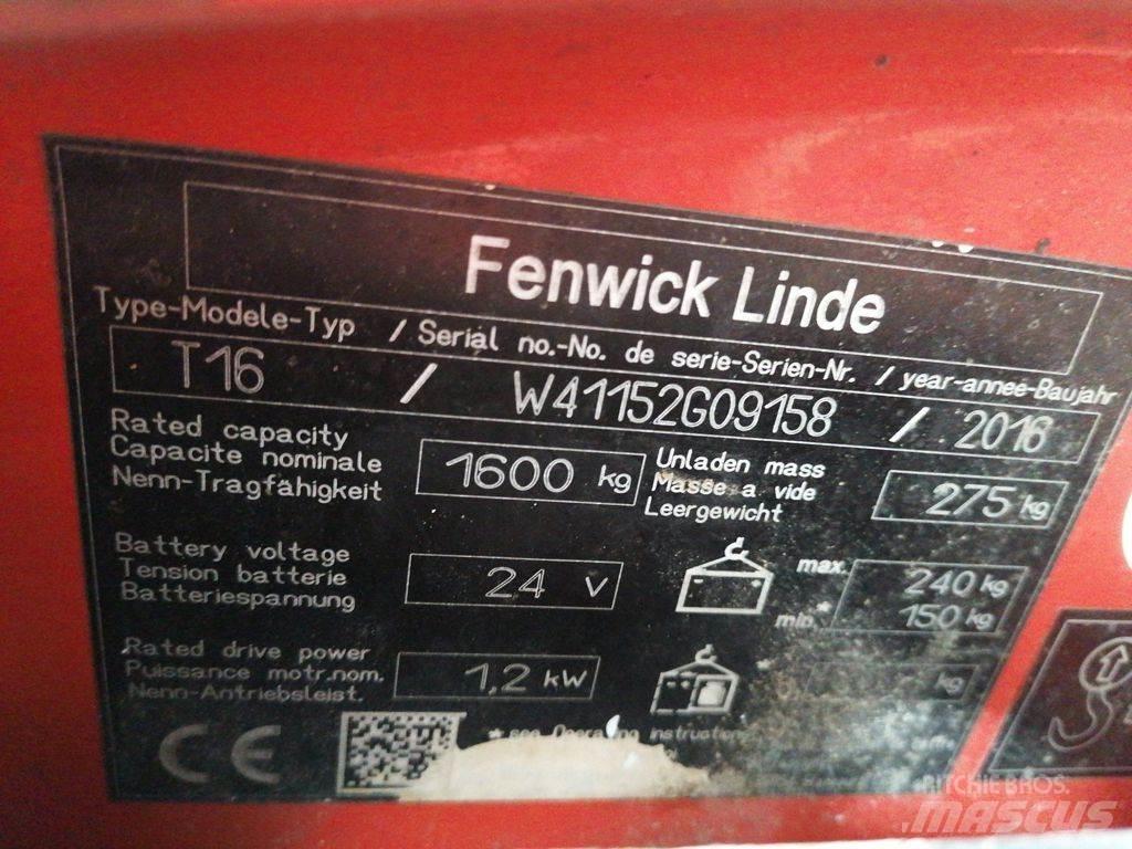Linde T16 Alacsony emelőkocsi