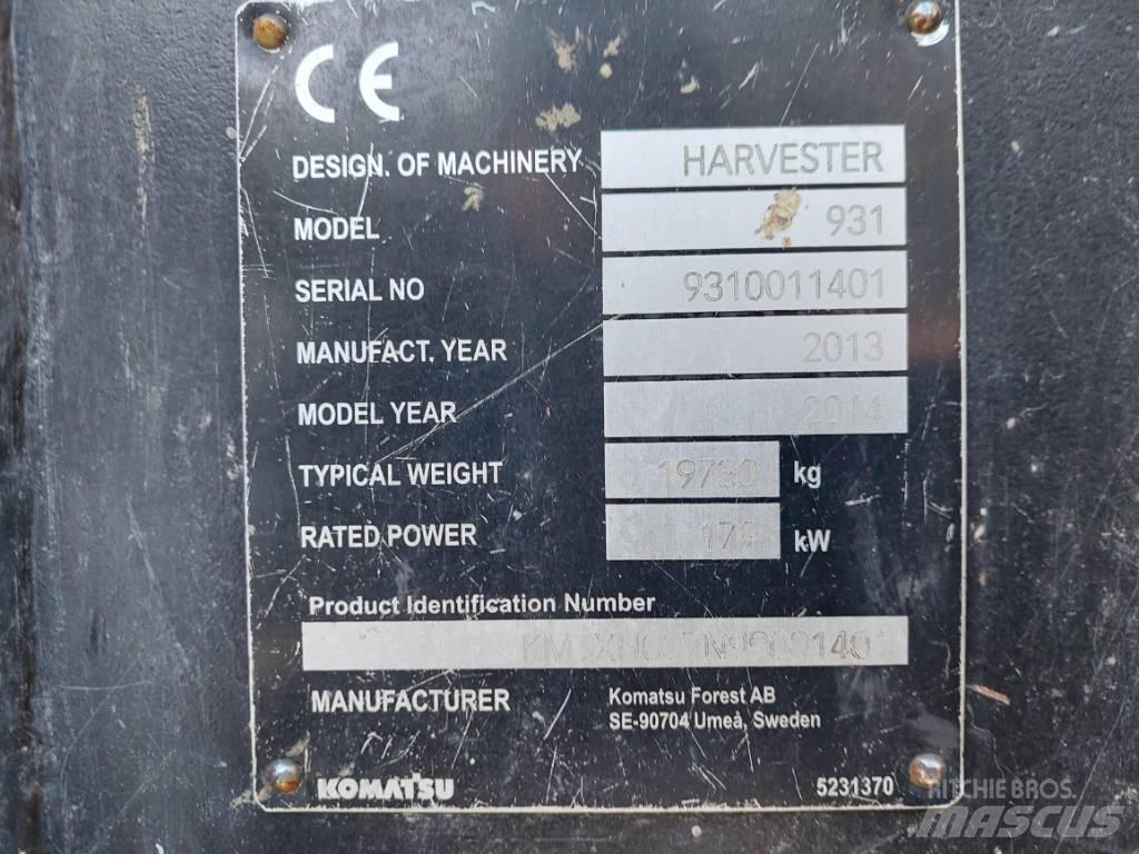 Komatsu 931.1 Betakarítók