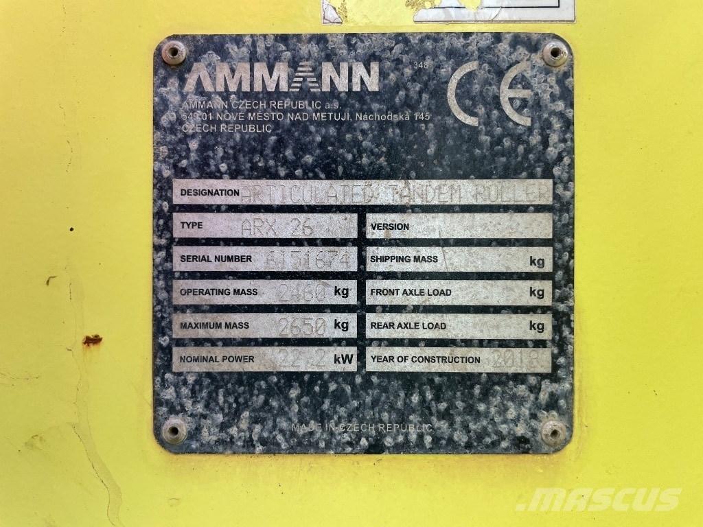 Ammann ARX 26 Ikerdobos hengerek