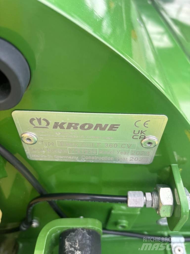 Krone F 360CV Öntöző Kaszák