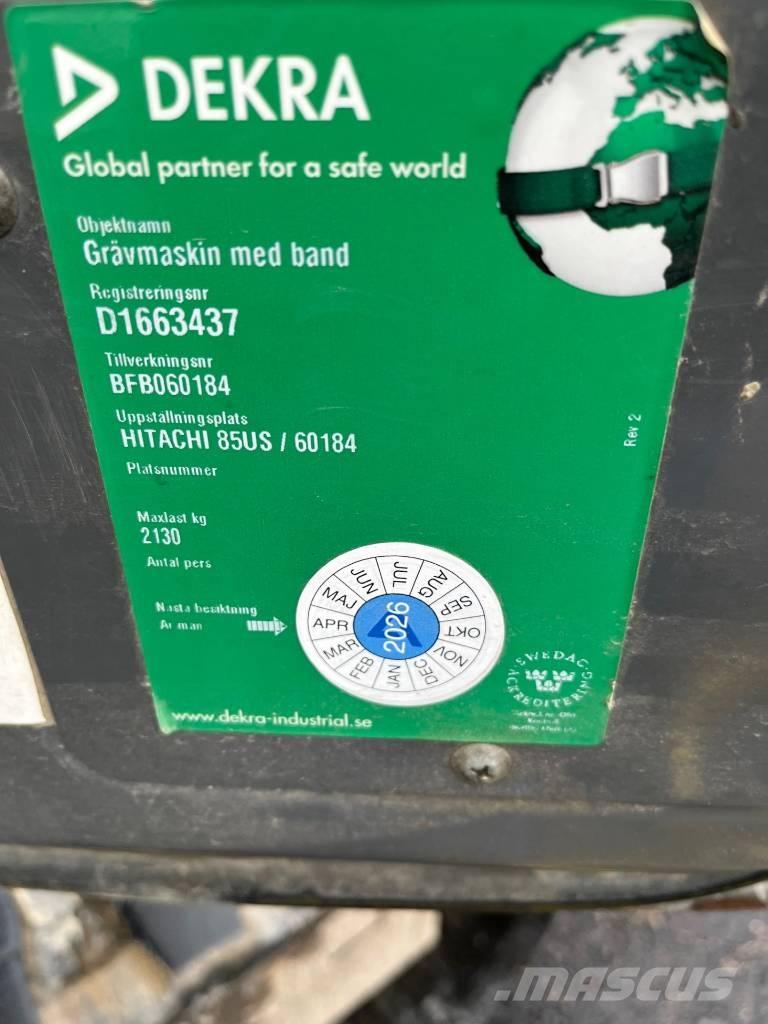 Hitachi ZX 85 US-3 Közepes (midi) kotrók 7 t - 12 t