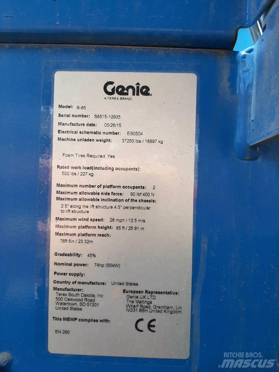 Genie S85 Teleszkópos emelők