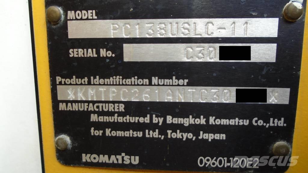 Komatsu PC 138 USLC Lánctalpas kotrók