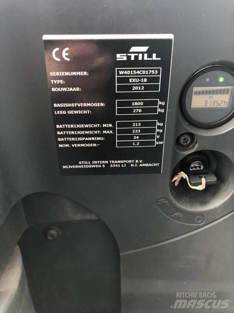 Still EXU 18 Alacsony emelőkocsi