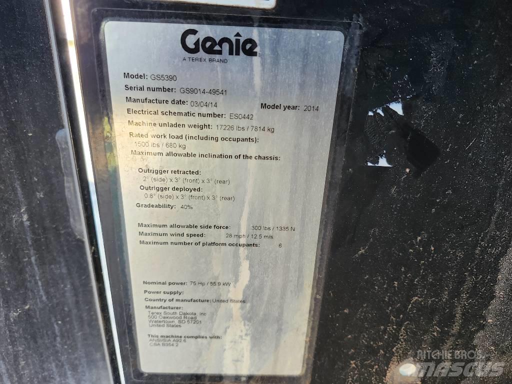 Genie GS 5390 Ollós emelők