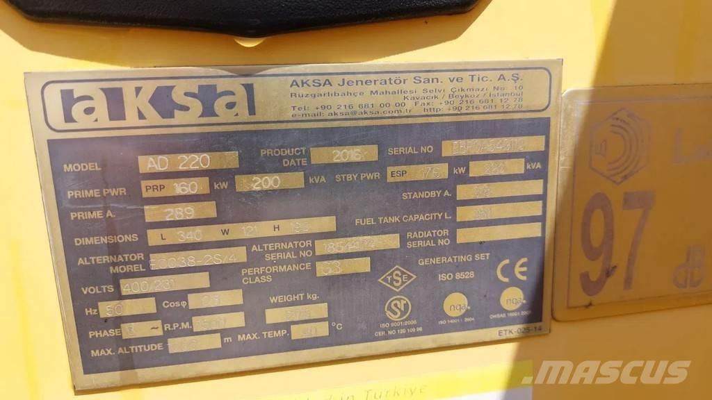 Doosan Aksa AD220 Egyéb Áramfejlesztők