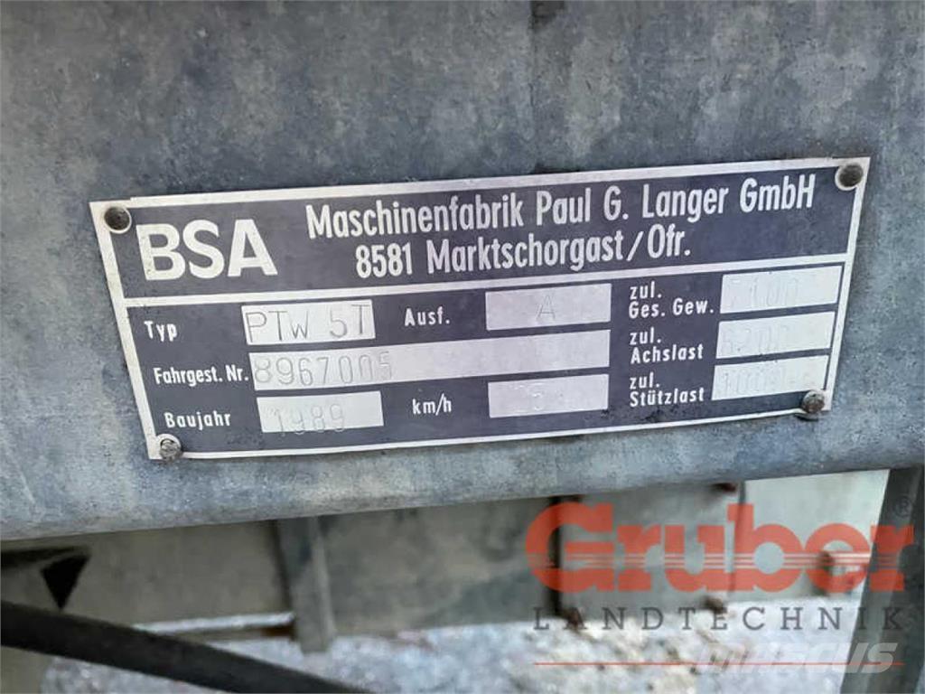 BSA PTW 5 T Poranyag tartályos