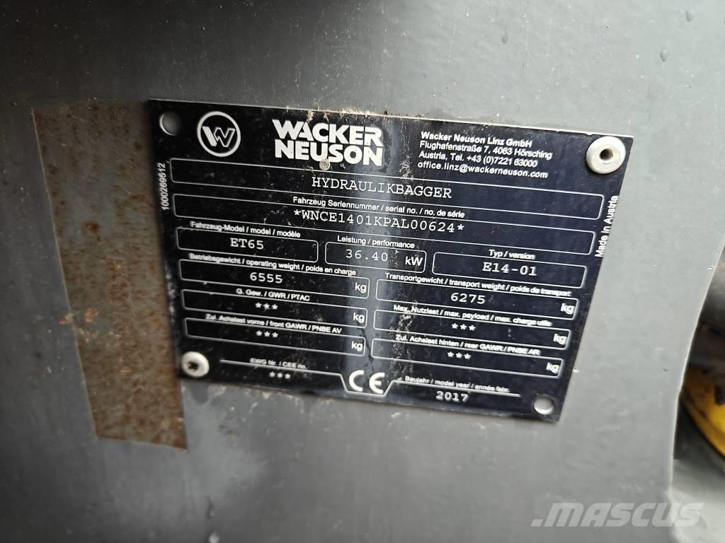 Wacker Neuson ET 65 Mini kotrók < 7t