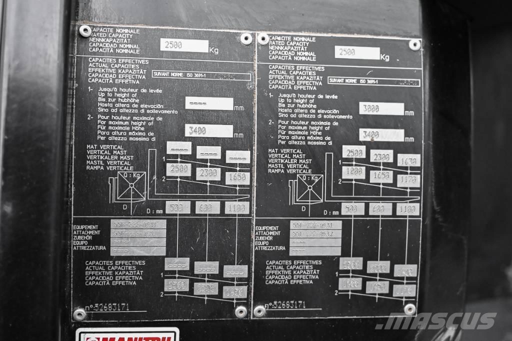 Manitou MC 25-4 Dízel targoncák
