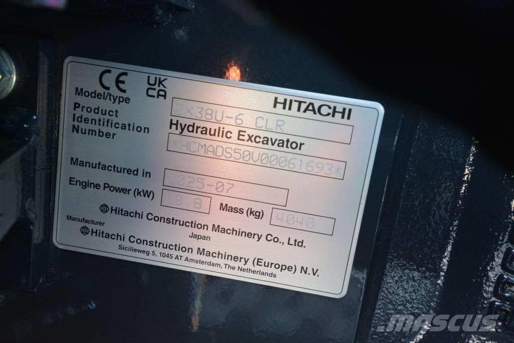 Hitachi ZX 38 U-6 Mini kotrók < 7t