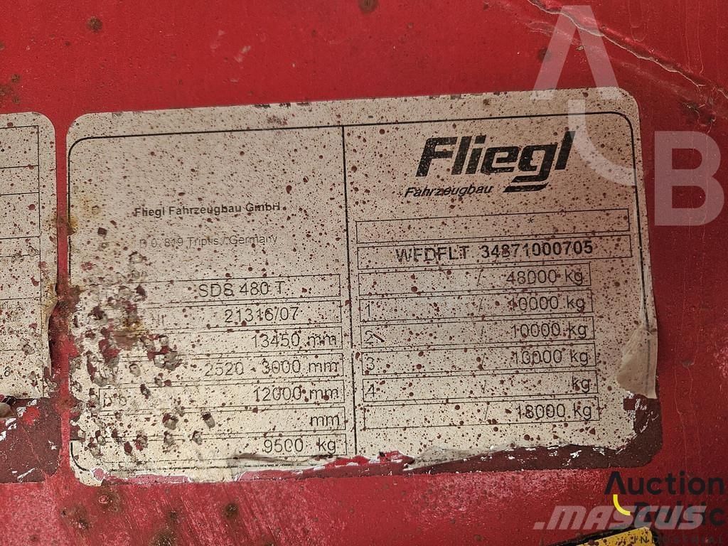 Fliegl SDS 480 T Elhúzható ponyvás félpótkocsik