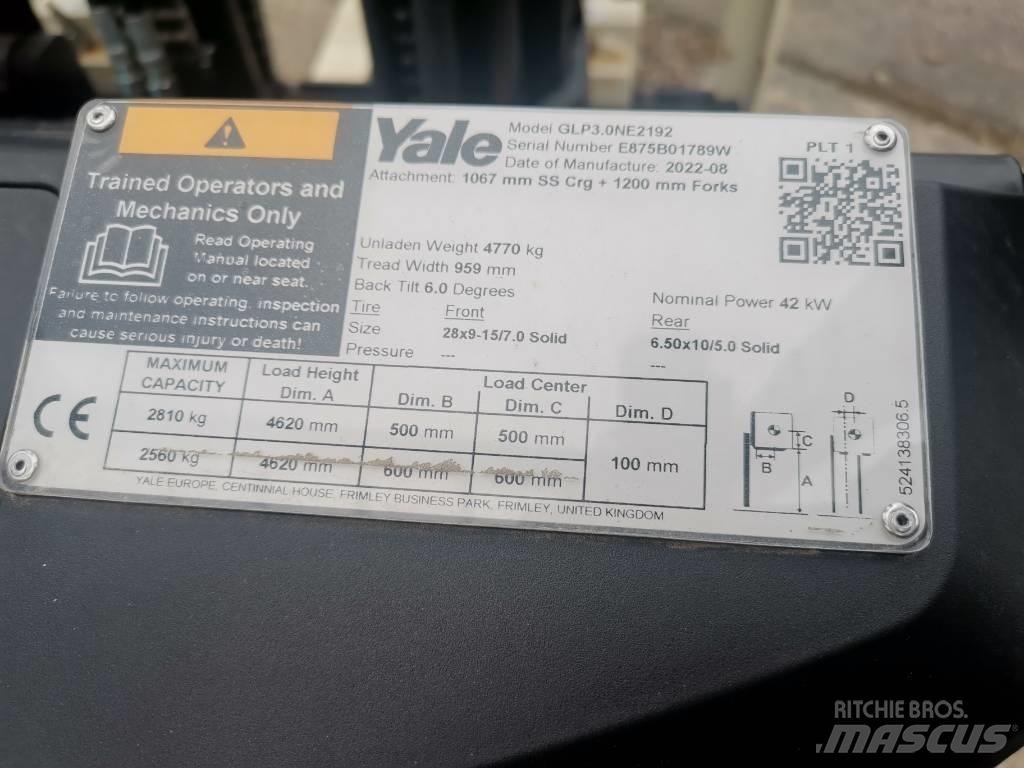 Yale GLP30 N Gázüzemű targoncák