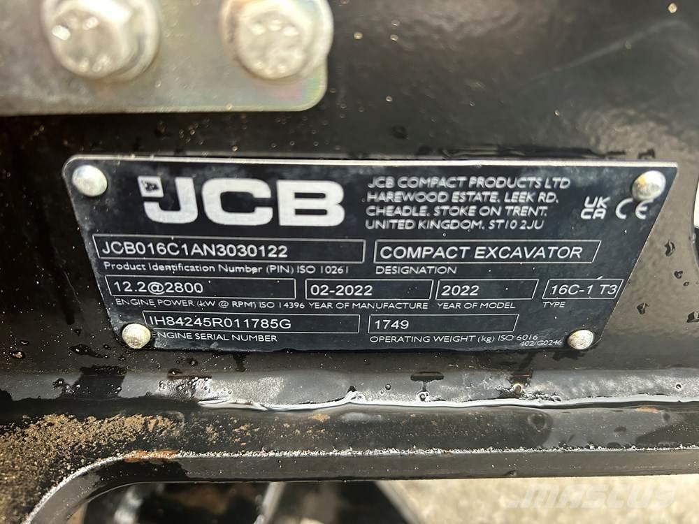 JCB 16C-1 Mini kotrók < 7t