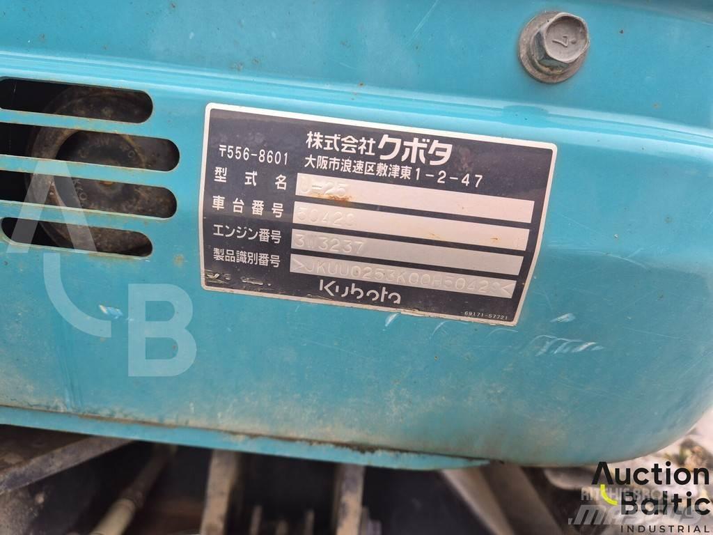 Kubota U 25 Mini kotrók < 7t