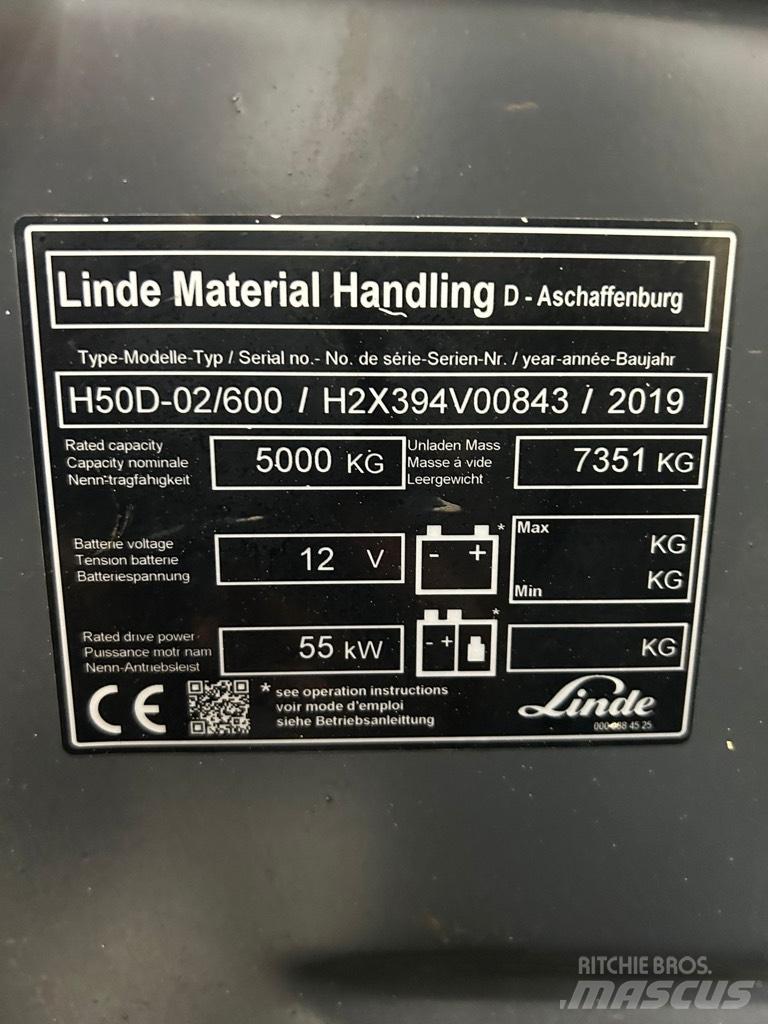 Linde H 50D-02/600 Dízel targoncák