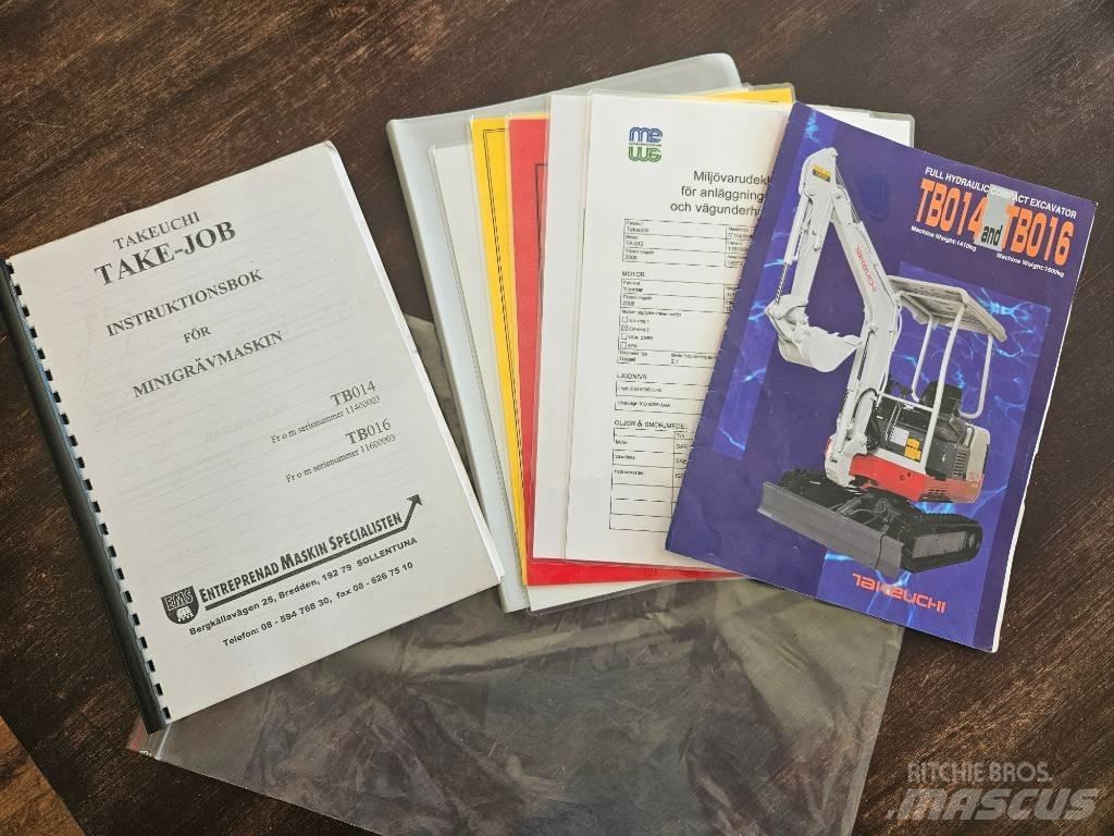 Takeuchi TB 016 Mini kotrók < 7t