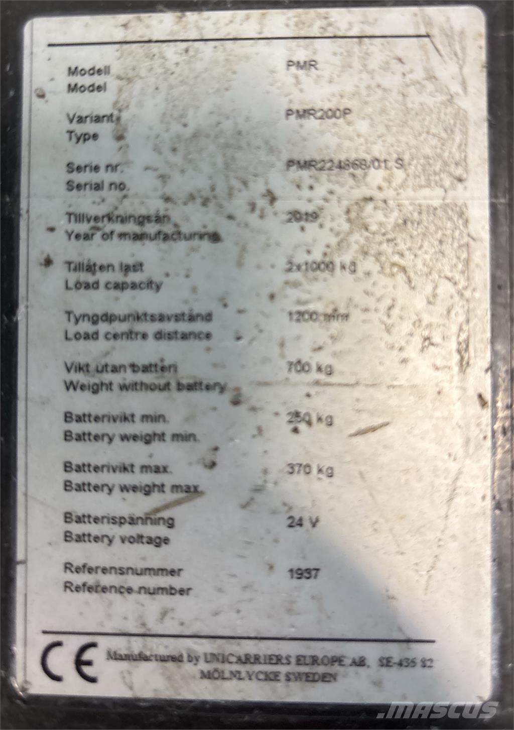 Atlet PMR200P Platós targonca