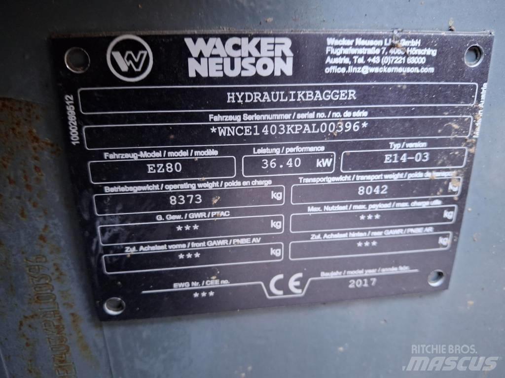 Wacker Neuson EZ 80 Közepes (midi) kotrók 7 t - 12 t
