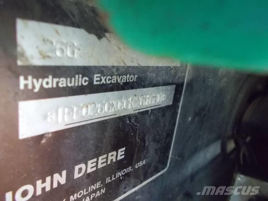 John Deere 26G Mini kotrók < 7t