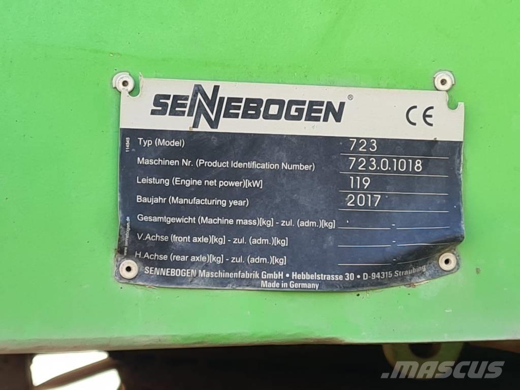Sennebogen 723 Gumikerekes homlokrakodók