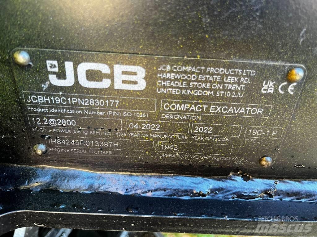 JCB 19 C-1 Mini kotrók < 7t