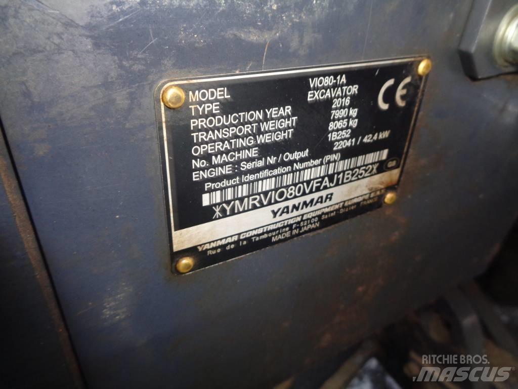 Yanmar Vio 80 Lánctalpas kotrók