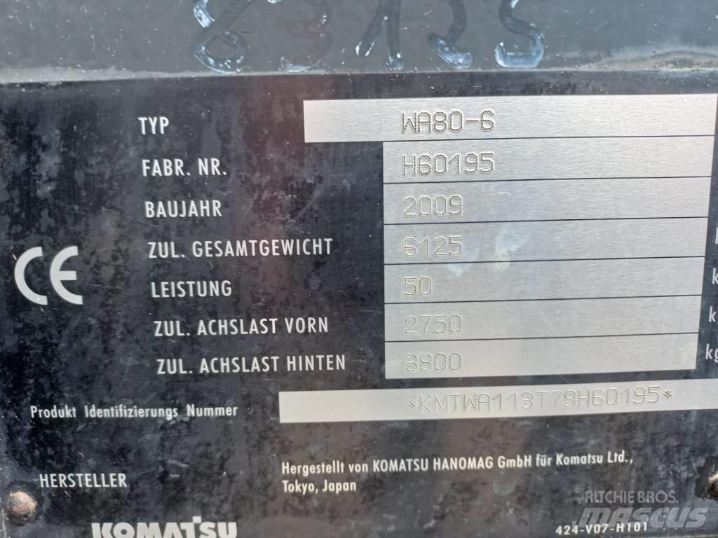 Komatsu WA 80-6 Gumikerekes homlokrakodók