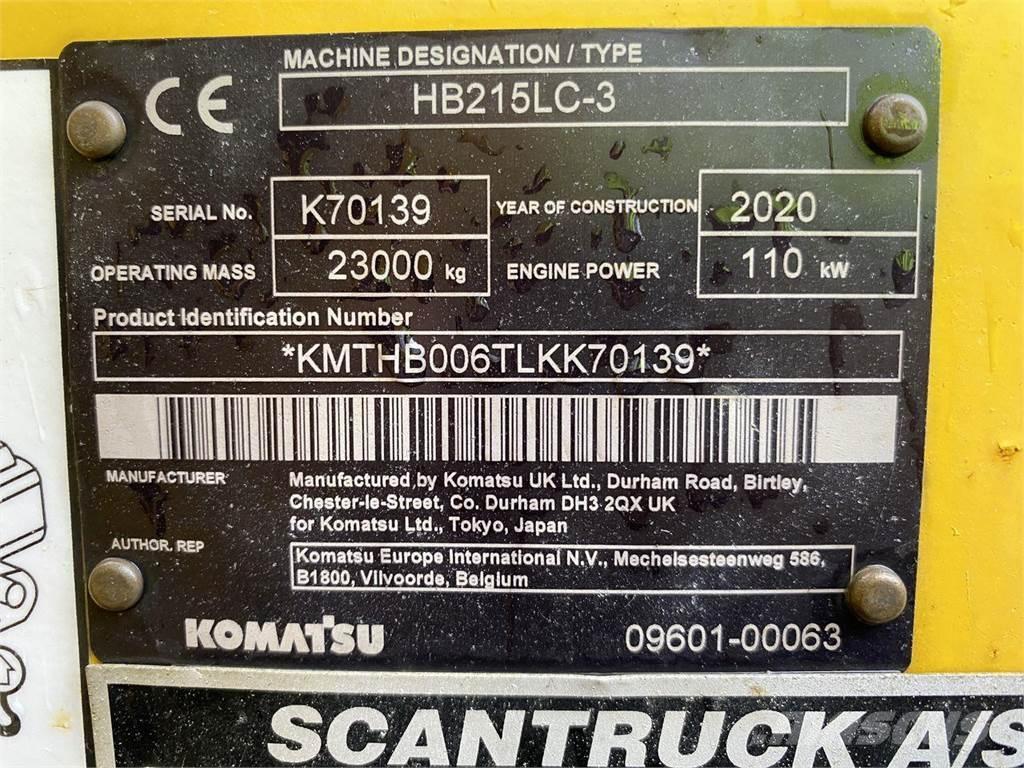 Komatsu HB215LC-3 Lánctalpas kotrók