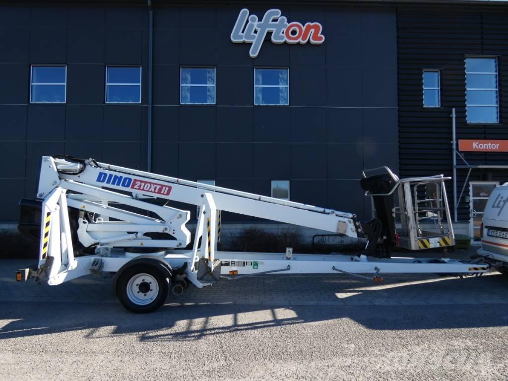 Dino 210 XT Skylift Pótkocsira szerelt emelők és állványok