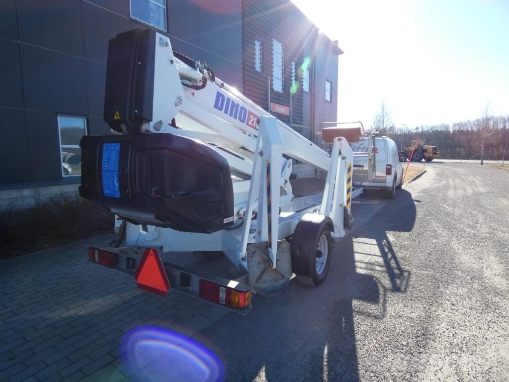 Dino 210 XT Skylift Pótkocsira szerelt emelők és állványok