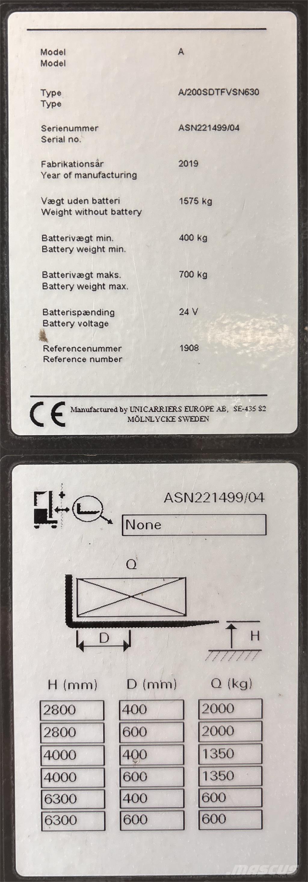 Atlet ASN200 Elektromos gyalogkíséretű targoncák