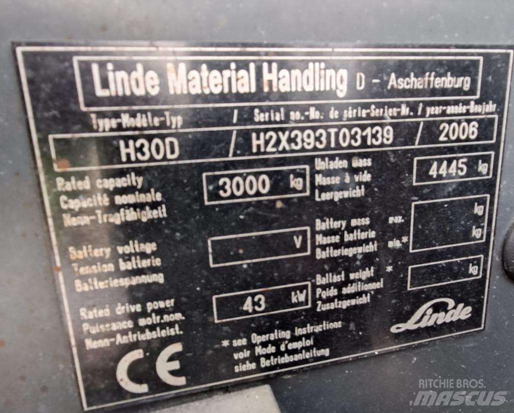 Linde H 30 D Dízel targoncák