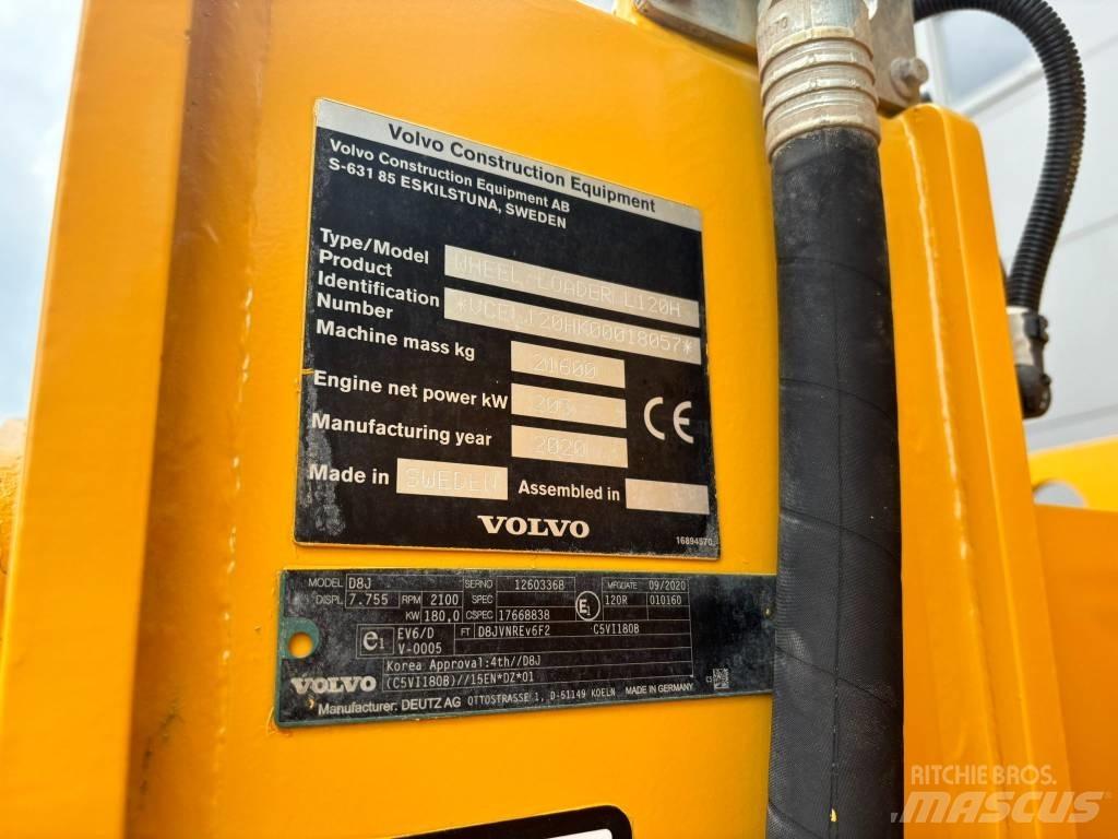Volvo L 120 H Gumikerekes homlokrakodók