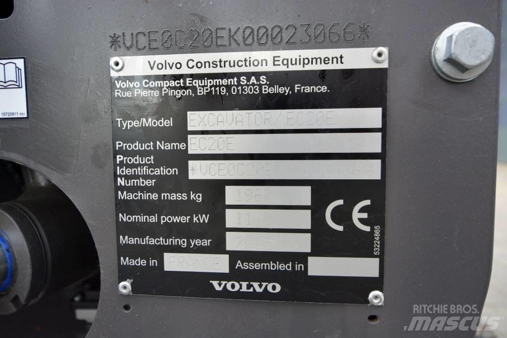 Volvo EC 20 E Mini kotrók < 7t