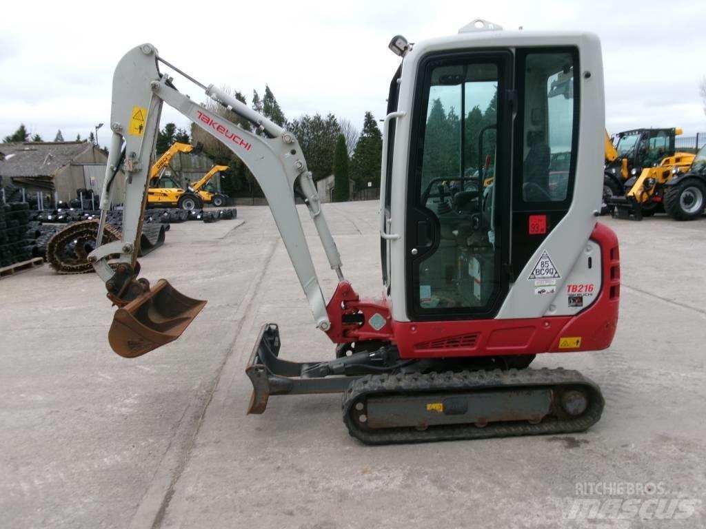 Takeuchi TB 216 Mini kotrók < 7t