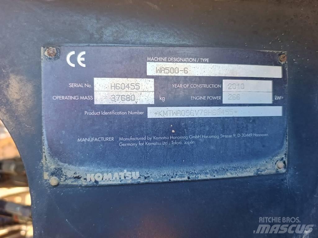 Komatsu WA500-6 Gumikerekes homlokrakodók