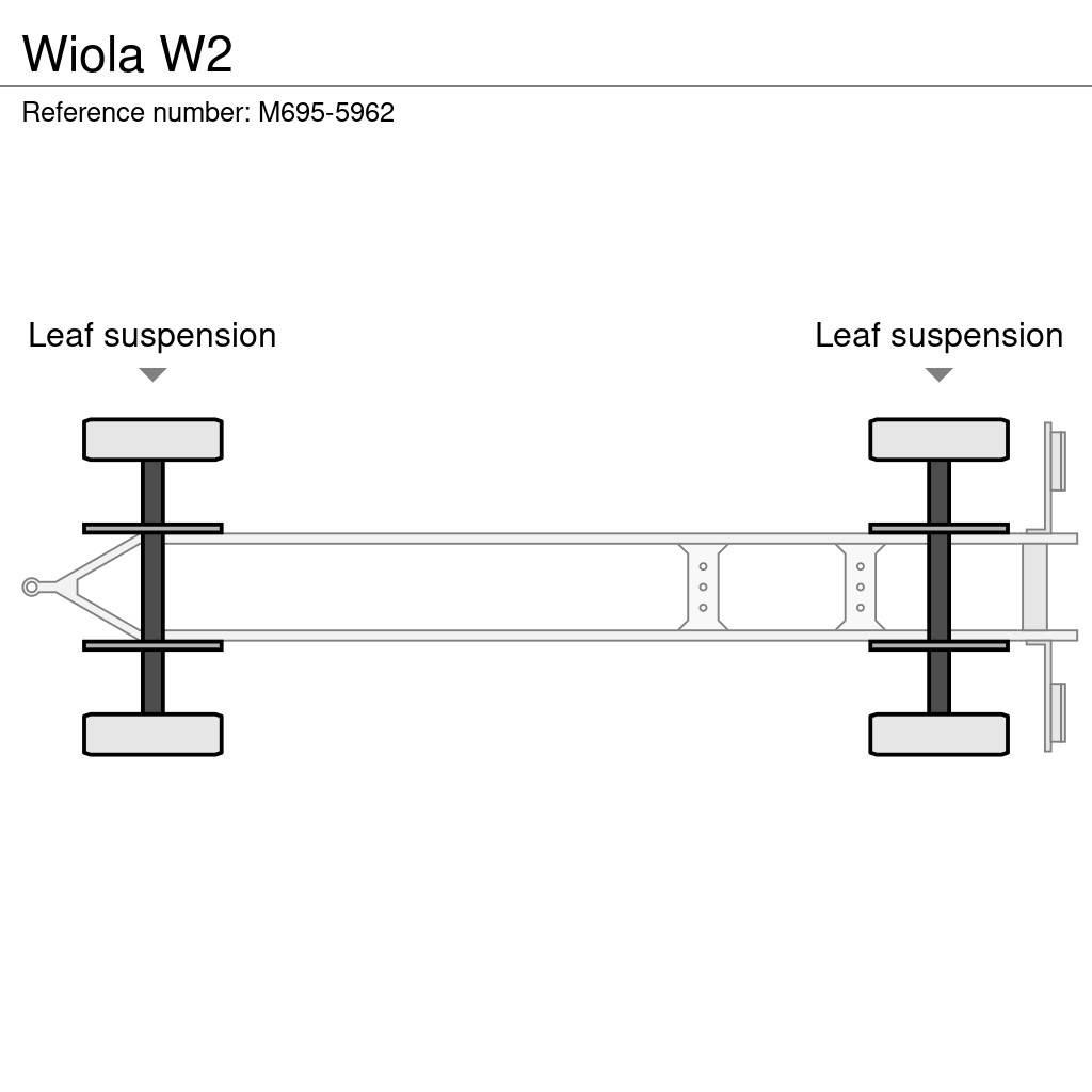 Wiola W2 Platós / Ponyvás pótkocsik
