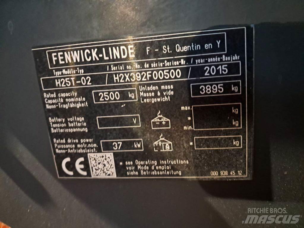 Linde H25T-02 Gázüzemű targoncák