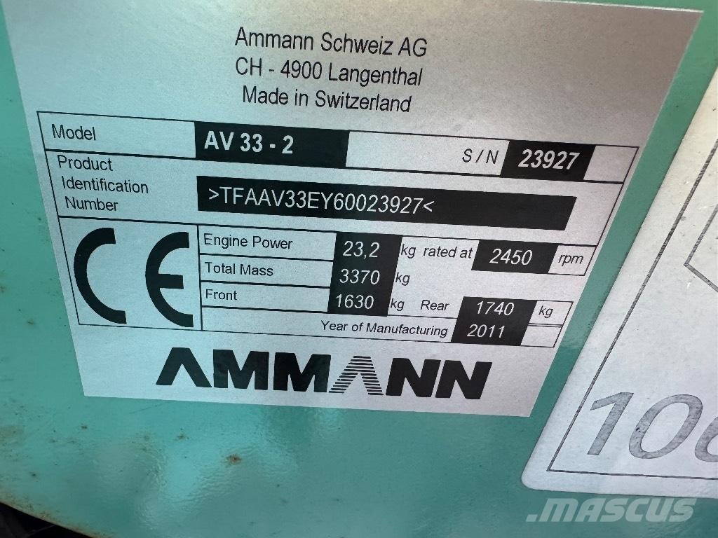 Ammann AV 33-2 Ikerdobos hengerek