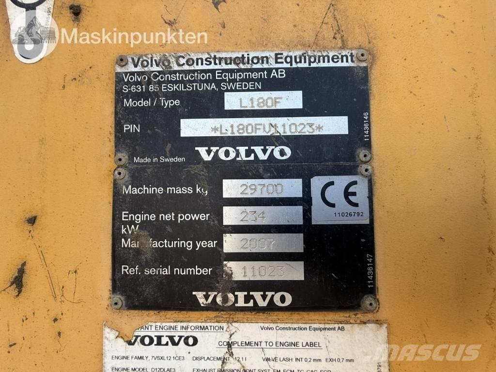 Volvo L 180 F Gumikerekes homlokrakodók