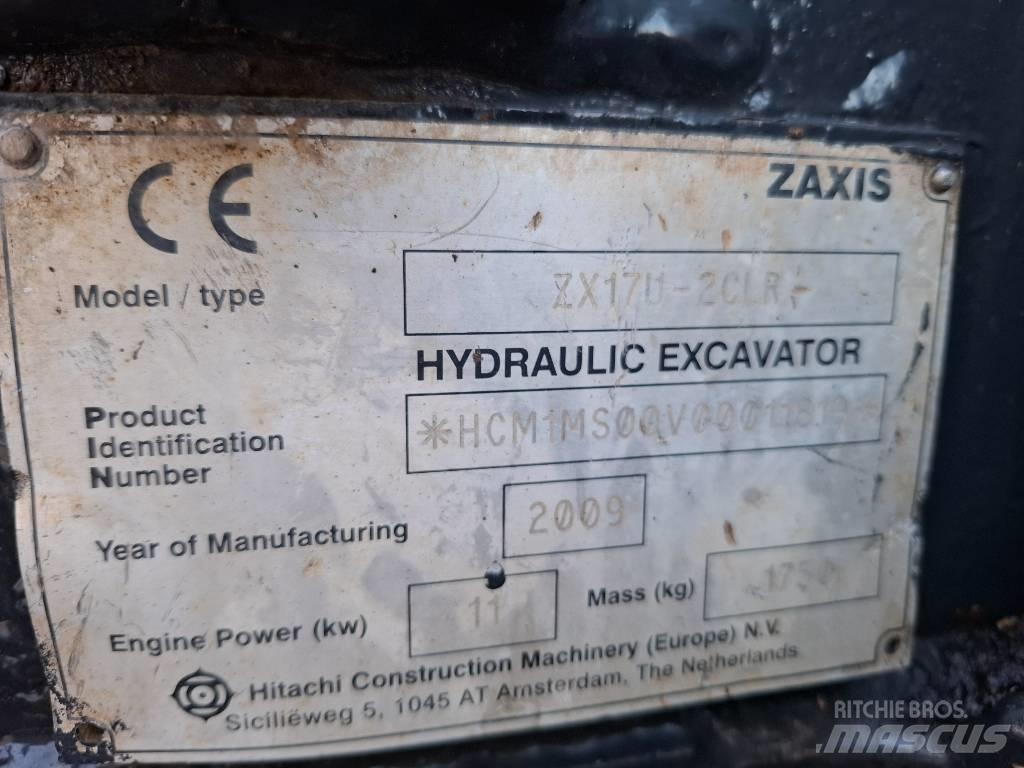 Hitachi ZX17U-2CLR Mini kotrók < 7t