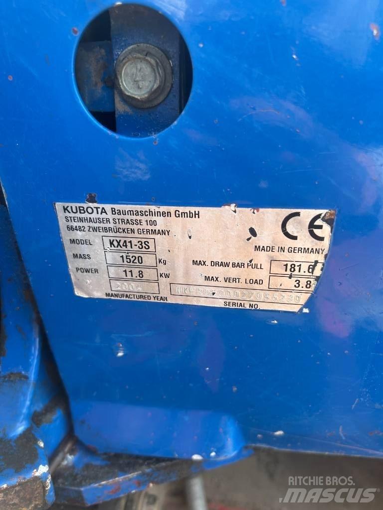 Kubota KX 41-3 S Mini kotrók < 7t