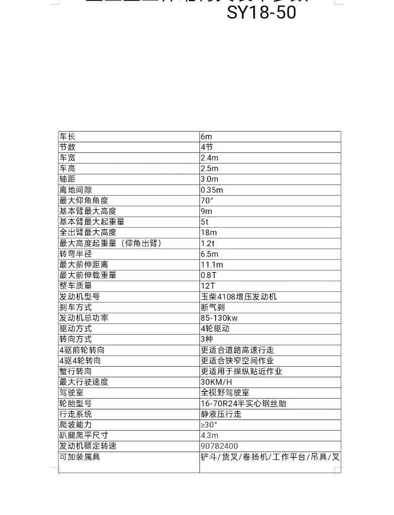 盛亚重工 SY18-50 Dízel targoncák