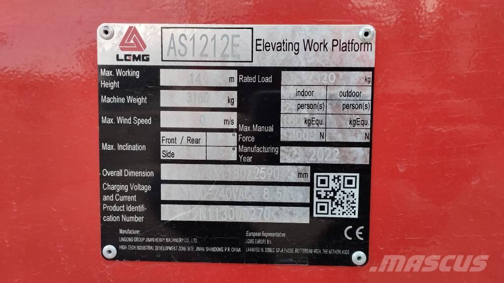 LGMG AS 1212 E Ollós emelők