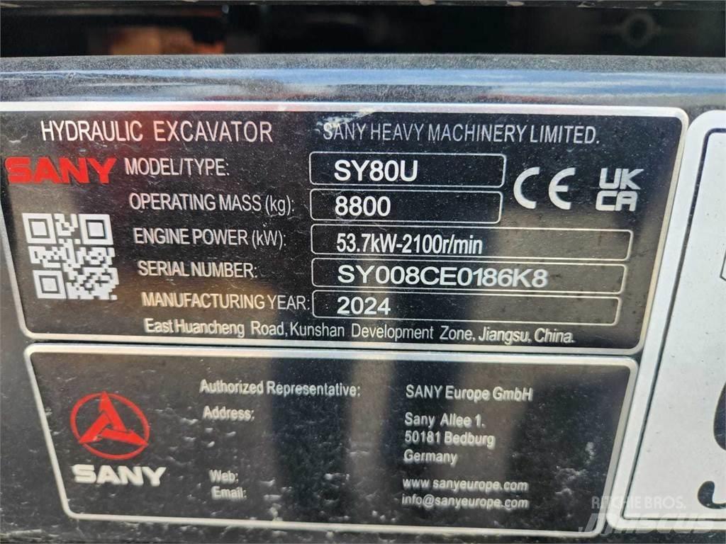 Sany SY80U Közepes (midi) kotrók 7 t - 12 t